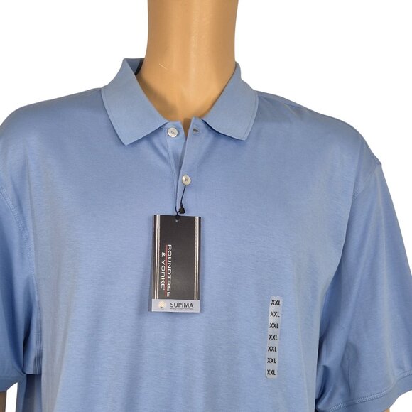 Roundtree & Yorke Other - Roundtree & Yorke Gold Label Men's Supima Cotton Polo Shirt Blue Size XXL (14)